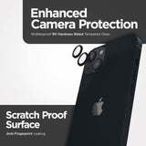 Case-mate - Aluminum Ring Hd Camera Lens Glass Protector For Apple Iphone 14 / 14 Plus - Black