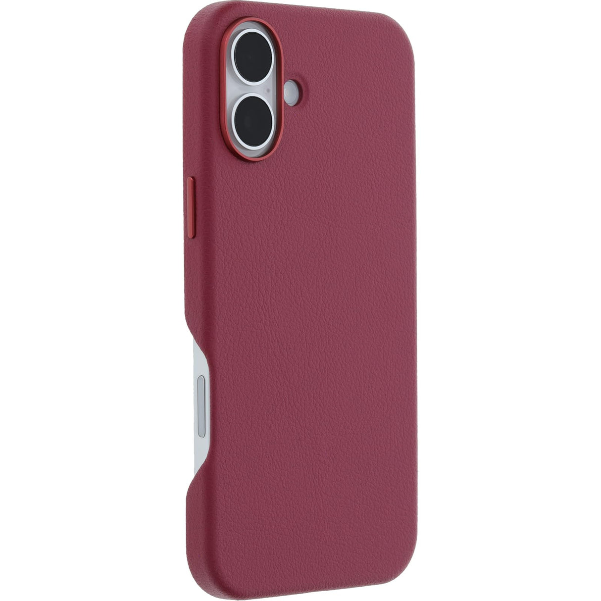 Otterbox - Symmetry Cactus Leather Magsafe Case For Apple Iphone 16 Plus - Maroon Bells