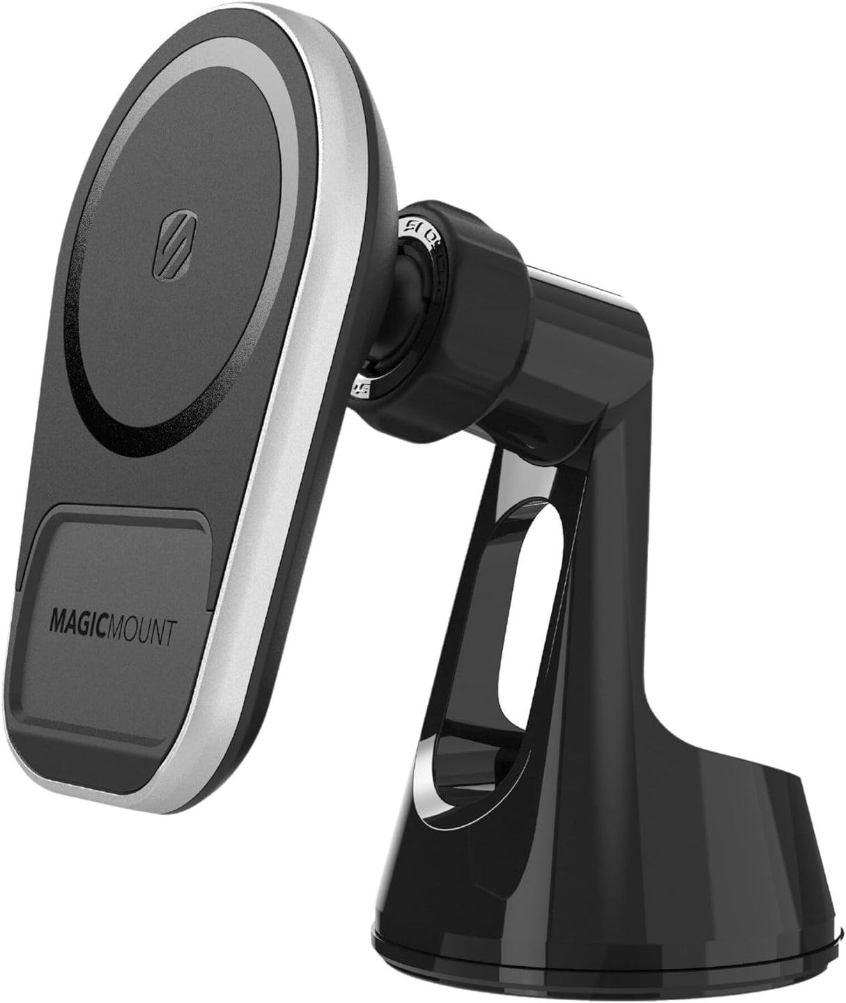 Scosche - Magicmount Pro Charge5 Wireless Charging Dash / Window Mount - Black And Silver