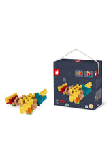 Janod 100 Piece Wooden Building Kit with Notched Blocks - Ages 6+