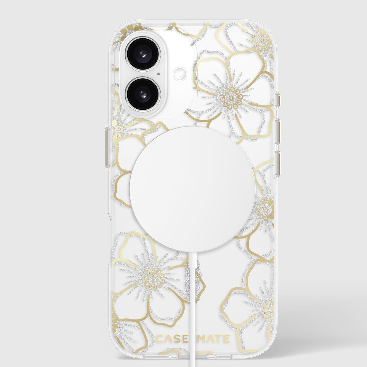 Case-mate - Floral Gems Magsafe Case For Apple Iphone 16 - Gold