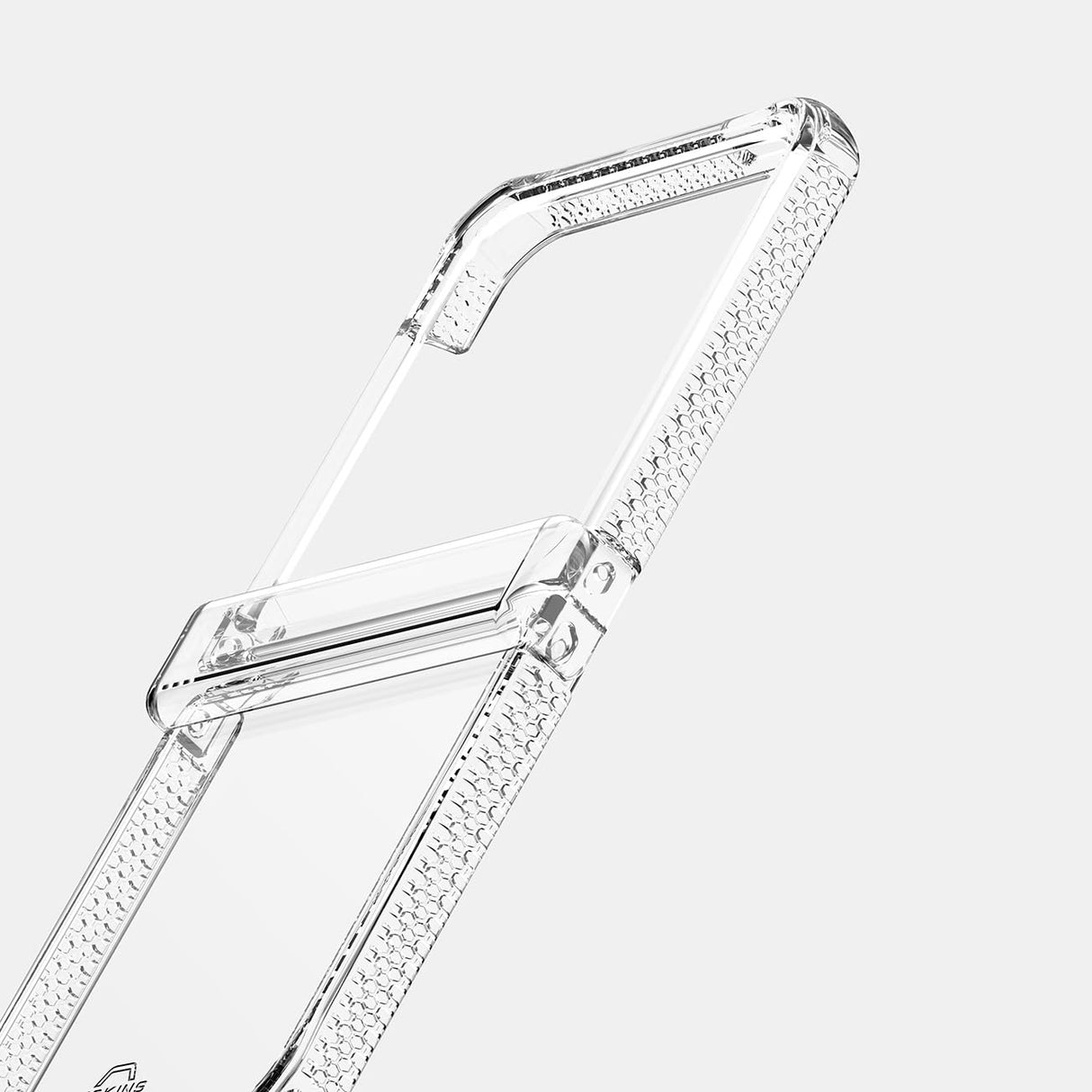 Itskins - Hybrid_r Clear Hinge Case For Samsung Galaxy Z Flip6 - Transparent