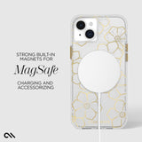 Case-mate - Floral Gems Magsafe Case For Apple Iphone 15 Plus - Gold