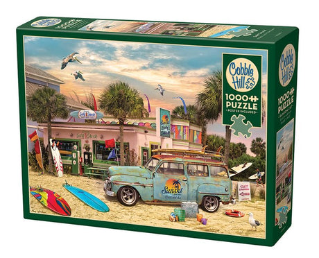 Cobble Hill 1000 Piece Puzzle - Surf Shack - Sample Poster Included