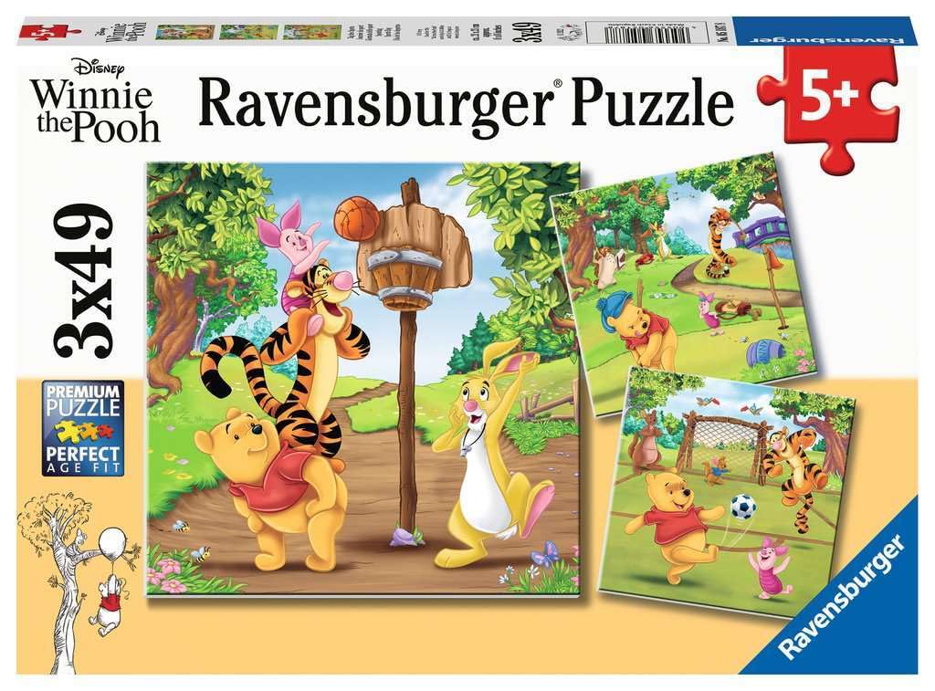 Ravensburger Sports Day Puzzle Set | 3x49 Piece Jigsaw Puzzles for Kids | Screen-Free Activity | Boosts Concentration and Focus | Great Gift