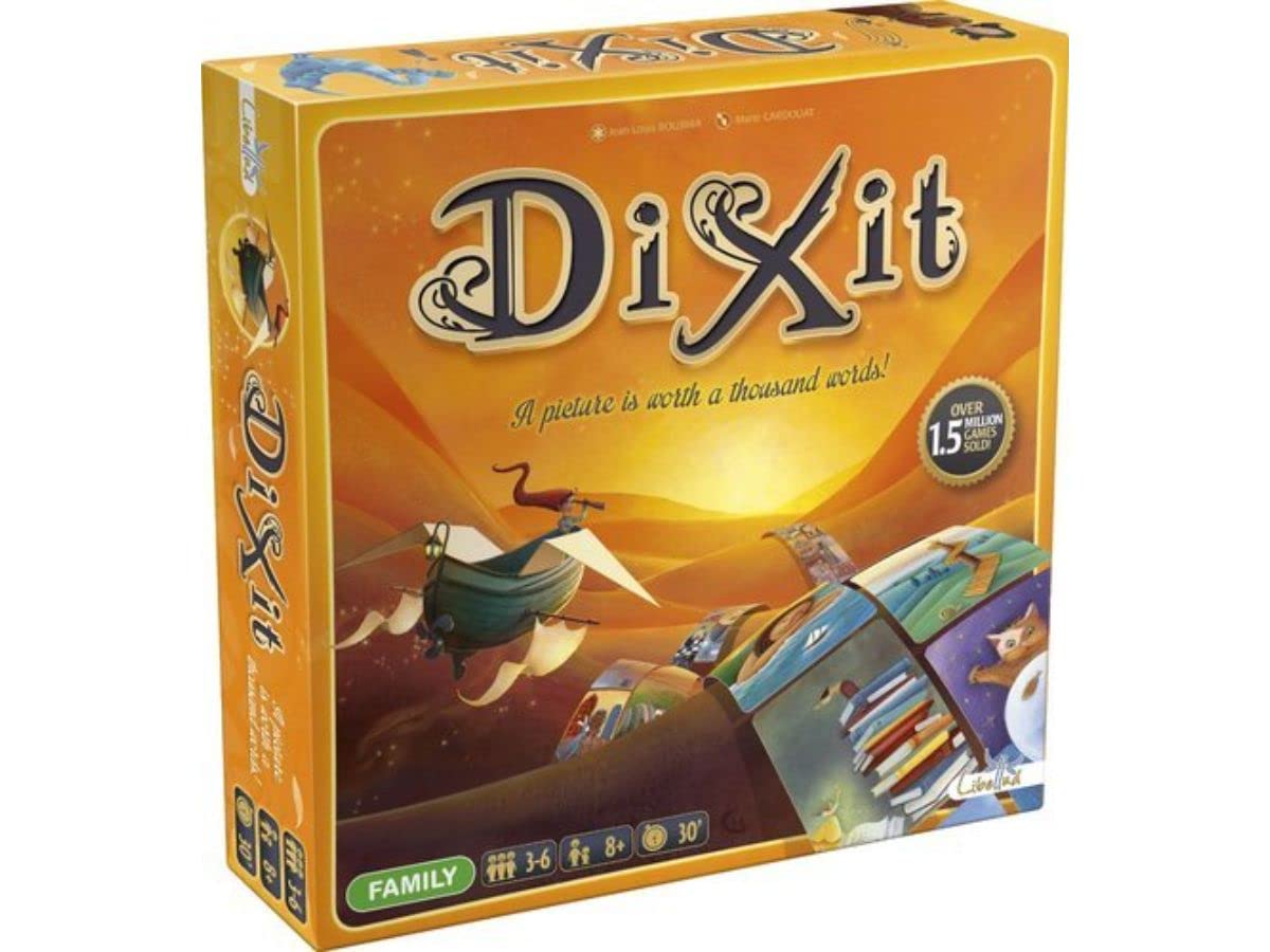 Dixit Board Game - The Award-Winning Game of Imagination and Creativity! Fun Family Storytelling Game for Kids & Adults, Ages 8+, 3-6 Players, 30 Minute Playtime, Made by Libellud