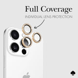 Kate Spade - Aluminum Ring Camera Lens Glass Protector For Apple Iphone 16 Pro  /  Iphone 16 Pro Max - Gold