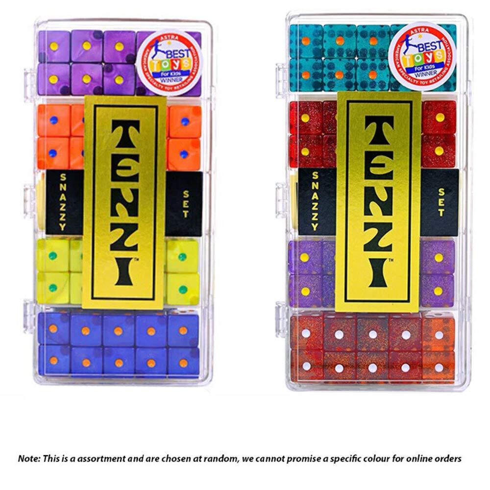 Tenzi Snazzy Set -  40 dice - Colors may vary