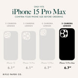 Rifle Paper Co - Magsafe Case For Apple Iphone 15 Pro Max - Petite Fleurs