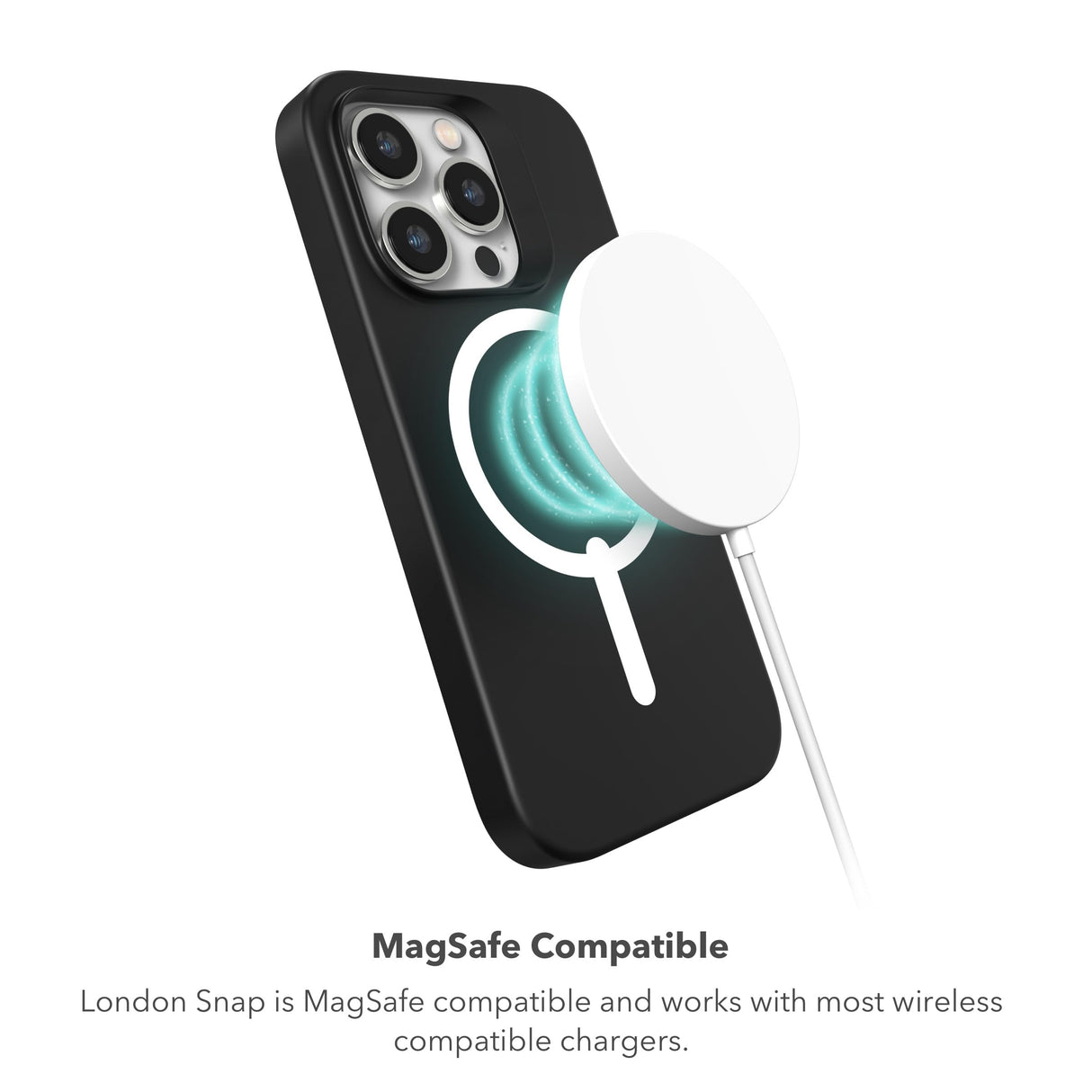 Zagg - London Snap Magsafe Case For Apple Iphone 15 Pro - Gray Geo