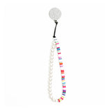 Moxyo - Zigi Bands Phone Lanyard Grip - Multi Color Puka And Pearl