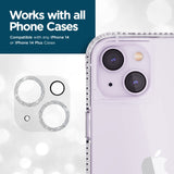 IPHONE 14/14 PLUS CASE-MATE LENS PROTECTOR - SPARKLE SILVER