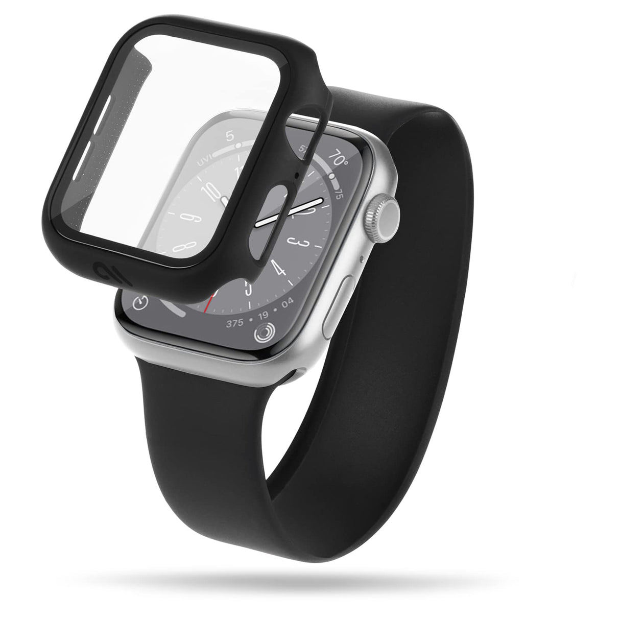 Case-mate - Tough Case With Integrated Glass Screen Protector For Apple Watch 40mm - Black