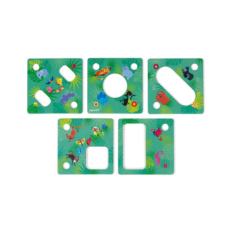 Janod Jungle Picture Brain Teaser 60 Puzzles 3 Difficulty Levels - Ages 5+ - J02642 - image 4