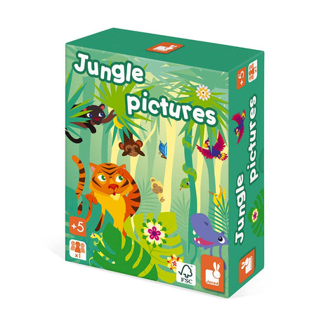 Janod Jungle Picture Brain Teaser 60 Puzzles 3 Difficulty Levels - Ages 5+ - J02642 - image 6