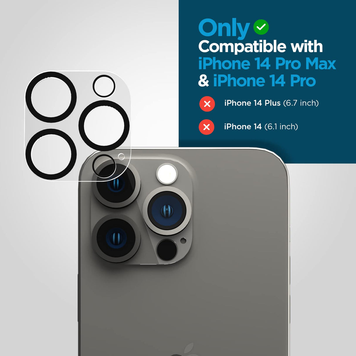 APPLE IPHONE 14 PRO/14 PRO MAX CASE-MATE CAMERA LENS PROTECTOR