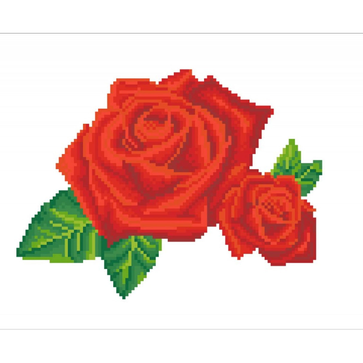 DIAMOND DOTZ ® - Red Rose Sparkle, Partial Drill, Round Dotz, Diamond Painting Kits Flowers, Diamond Art Kit for Adults, Diamond Art Kits for Adults, Diamond Art Flowers, 11"x14"