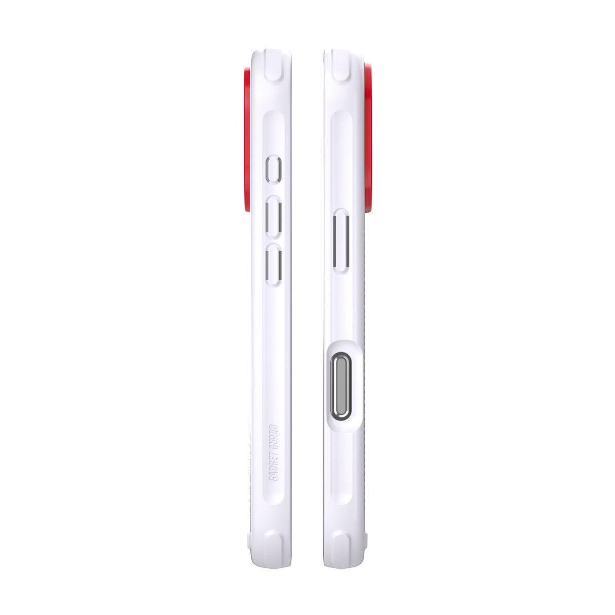 Gadget Guard - Reflector Magsafe Case With G-form Protection For Apple Iphone 16 Pro - White