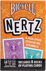 Bicycle Nertz Playing Card Game, 8 Decks of Playing Cards, Fast, Fun, Competitive Multiplayer Solitaire Game, Up to 8 Players, Jumbo Index