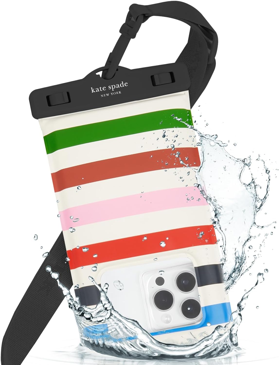 Kate Spade - Waterproof Floating Pouch (large) - Adventure Stripe