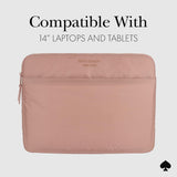 Kate Spade - Puffer Sleeve For 14in Laptops - Madison Rouge Nylon