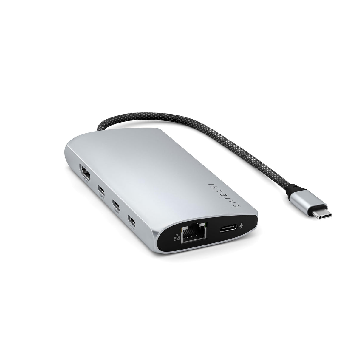 Satechi - Usb C Multiport Adapter 8k With Ethernet V3 - Silver