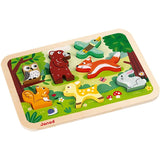 Janod Forest Chunky Puzzle - 7 Pieces - Ages 18 Months+