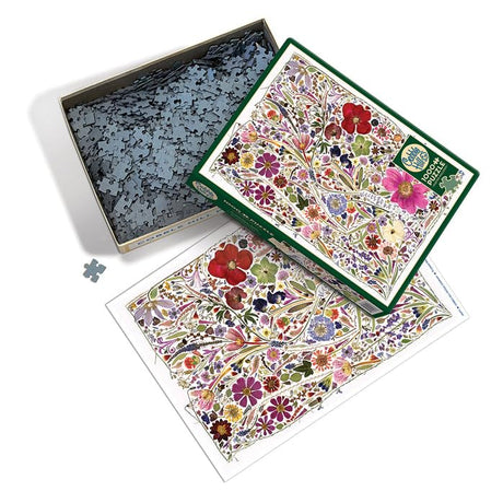 Cobble Hill 1000 Piece Puzzle - Flower Press: Spring - Sample Poster Included - image 3