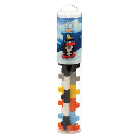 PLUS PLUS Big - Instructed Tube - 15 Piece Penguin