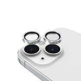 Case-mate - Aluminum Ring Camera Lens Glass Protector For Apple Iphone 14 Pro Max / 14 Pro - Silver Sparkle Twinkle