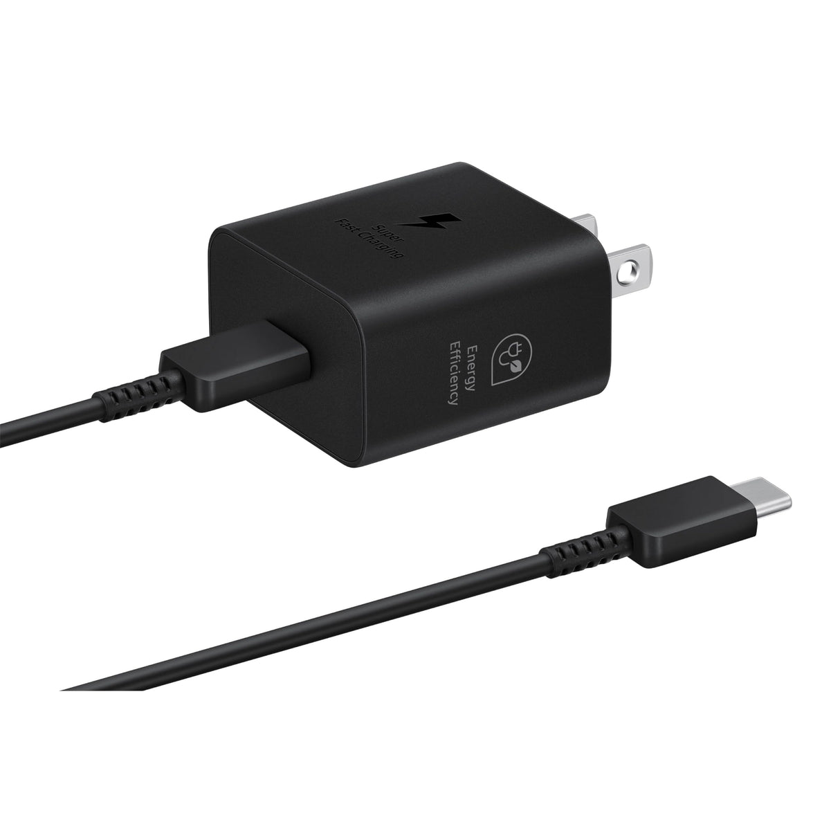 Samsung - 25w Usb C Wall Charger And Cable - Black