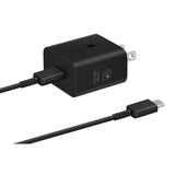 Samsung - 25w Usb C Wall Charger And Cable - Black