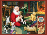 Cobble Hill 275 Piece Easy-Handling Puzzle - Santa's Playtime - Sample Poster Included