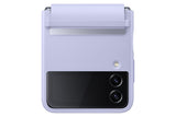 Samsung - Leather Cover Flap Case For Samsung Galaxy Z Flip4 - Serene Purple