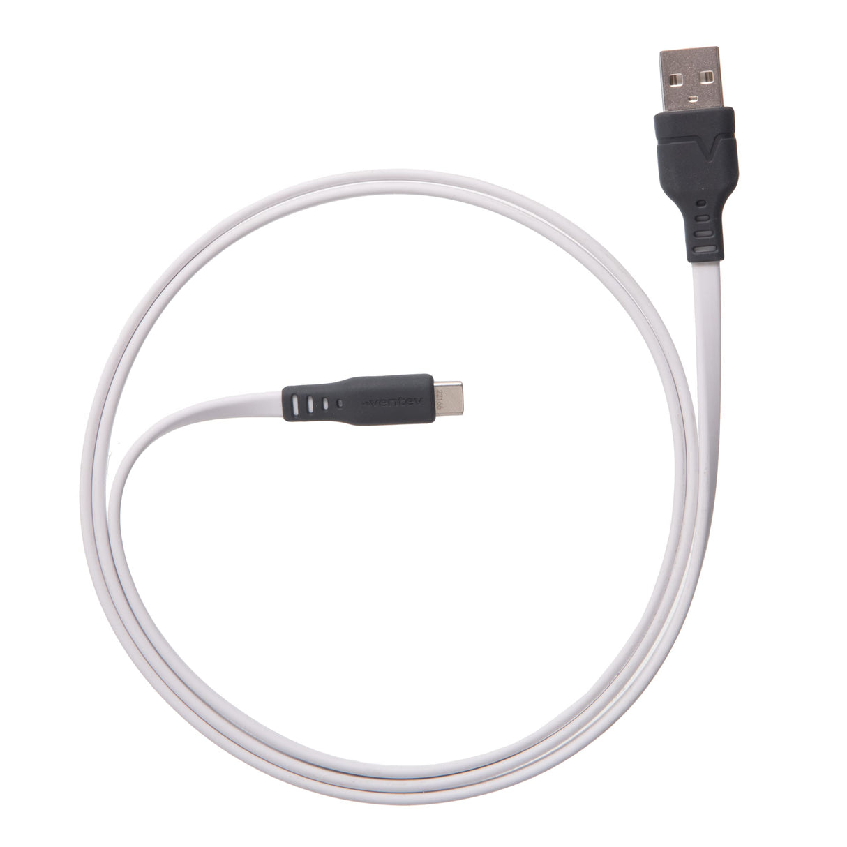 Ventev - Chargesync Flat Usb A To Usb C Cable 6ft - White