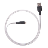 Ventev - Chargesync Flat Usb A To Usb C Cable 6ft - White