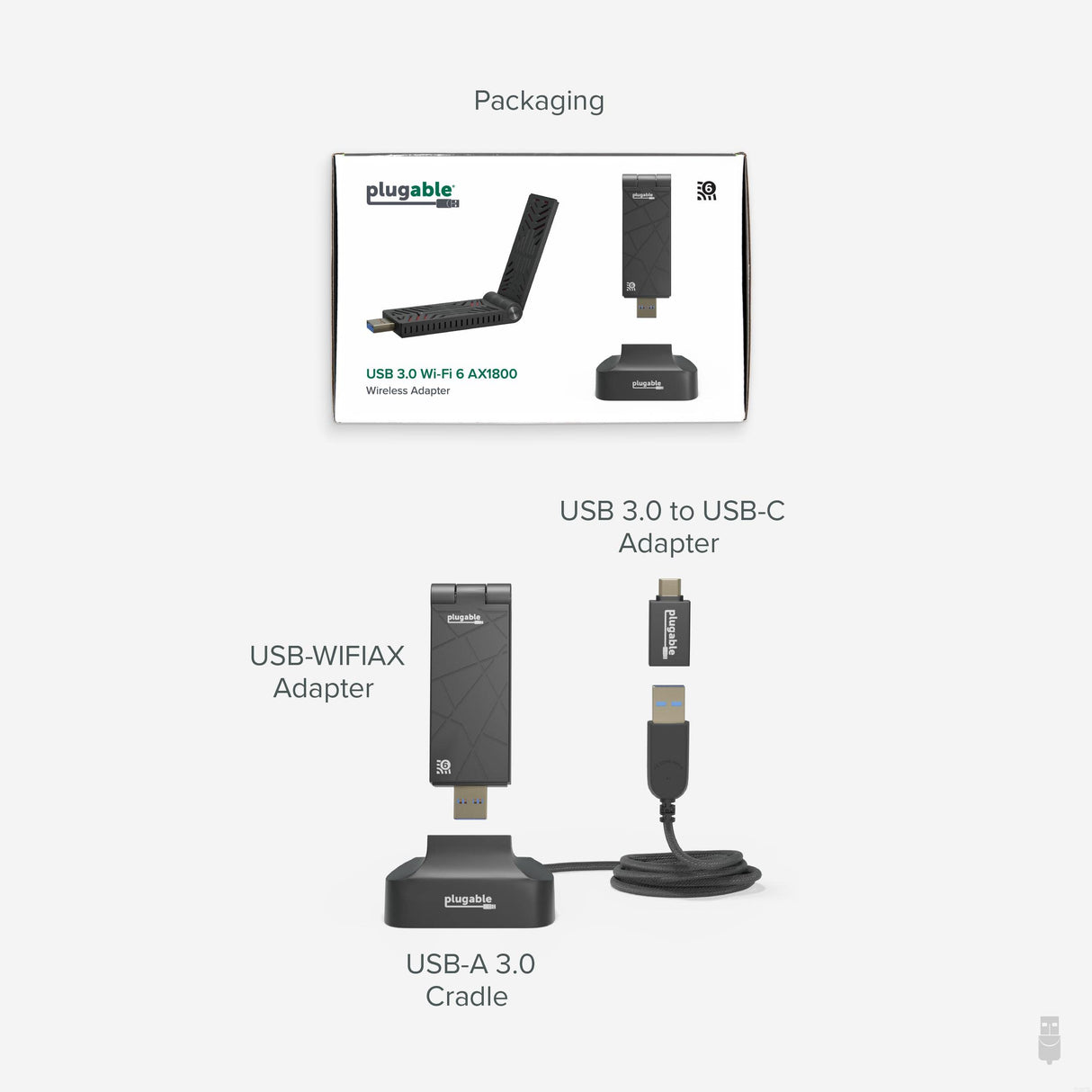 PLUGABLE WIFI 6 USB WIFI ADAPTER