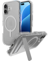 Zagg - Crystal Palace Snap Magsafe Case With Kickstand For Apple Iphone 16 - Clear