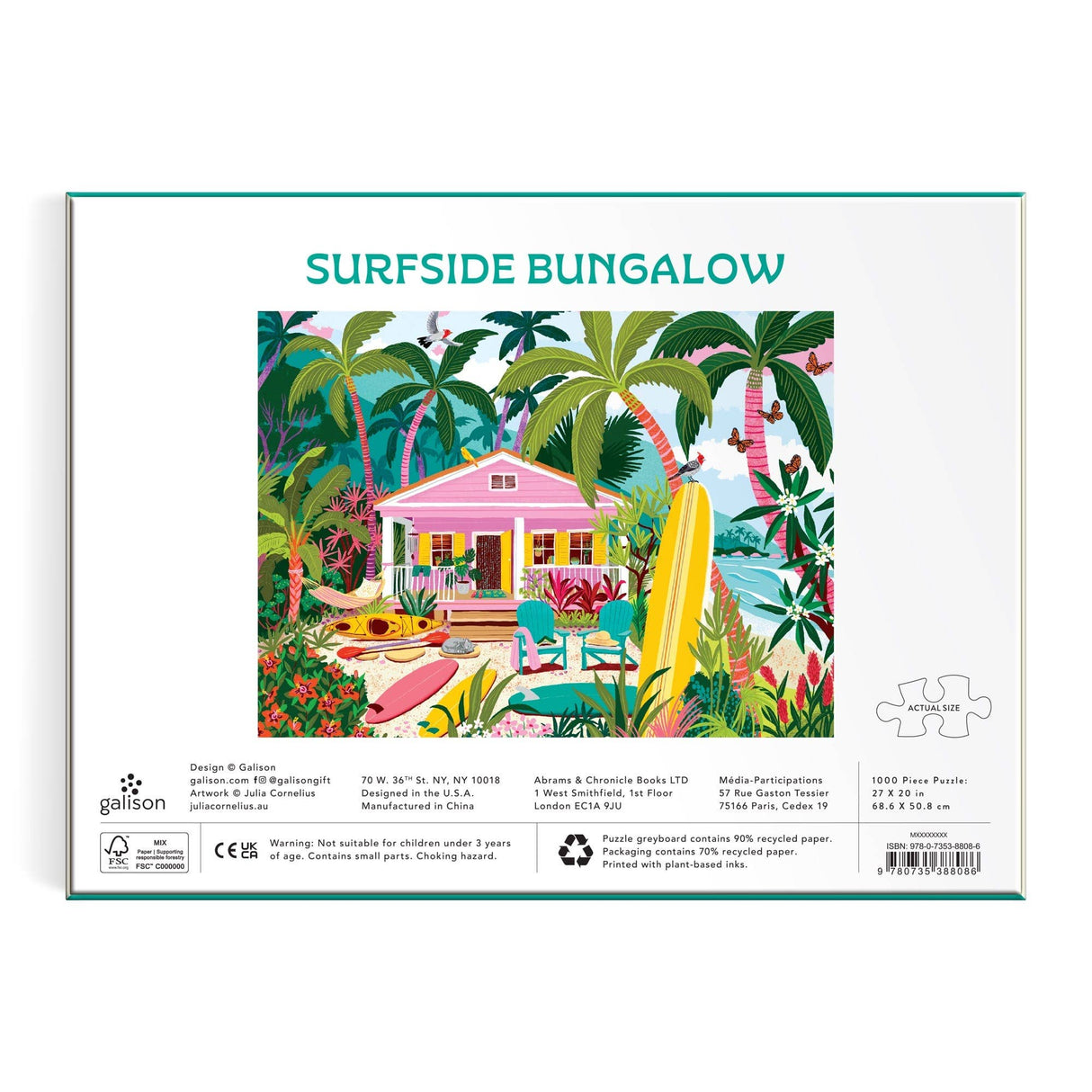 Galison - Surfside Bungalow 1000 Piece Puzzle