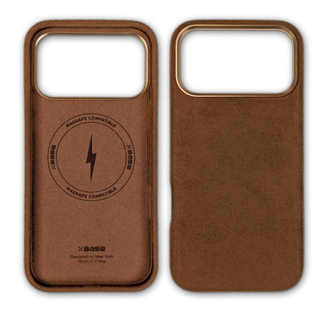 iPhone 17 Pro Max - Suede MagSafe Compatible Case - Brown - image 3