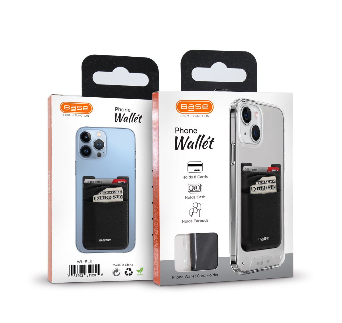 WALLET BY BASE - STICK-ON WALLET - BLACK - image 2
