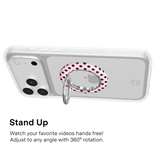VELVET CAVIAR - Magnetic Phone Ring & Stand - Pink Polka Dot Princess