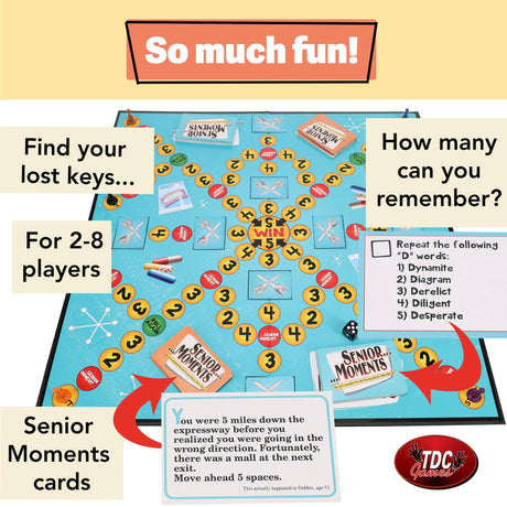 Wood Expressions - Senior Moments Board Game for the Whole Family
