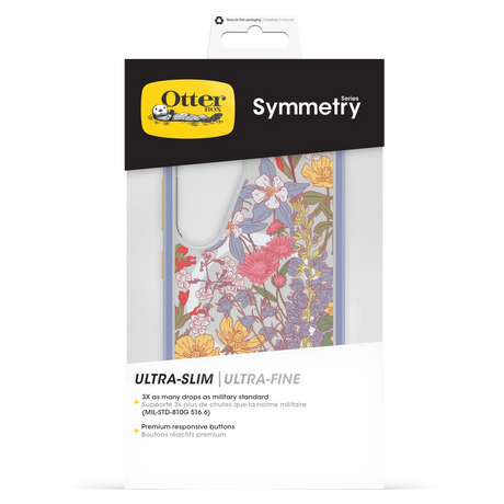 OtterBox - Symmetry Clear Magnetic Case for Samsung Galaxy S25 - Floral Clear