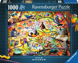 Ravensburger Busy Birdies 1000 Piece Jigsaw Puzzle | Unique Piece Design | Softclick Technology | Ideal Gift for Puzzle Enthusiasts