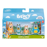 Toysmith - Moose Toys - Bluey Family 4-Pack Figure Set