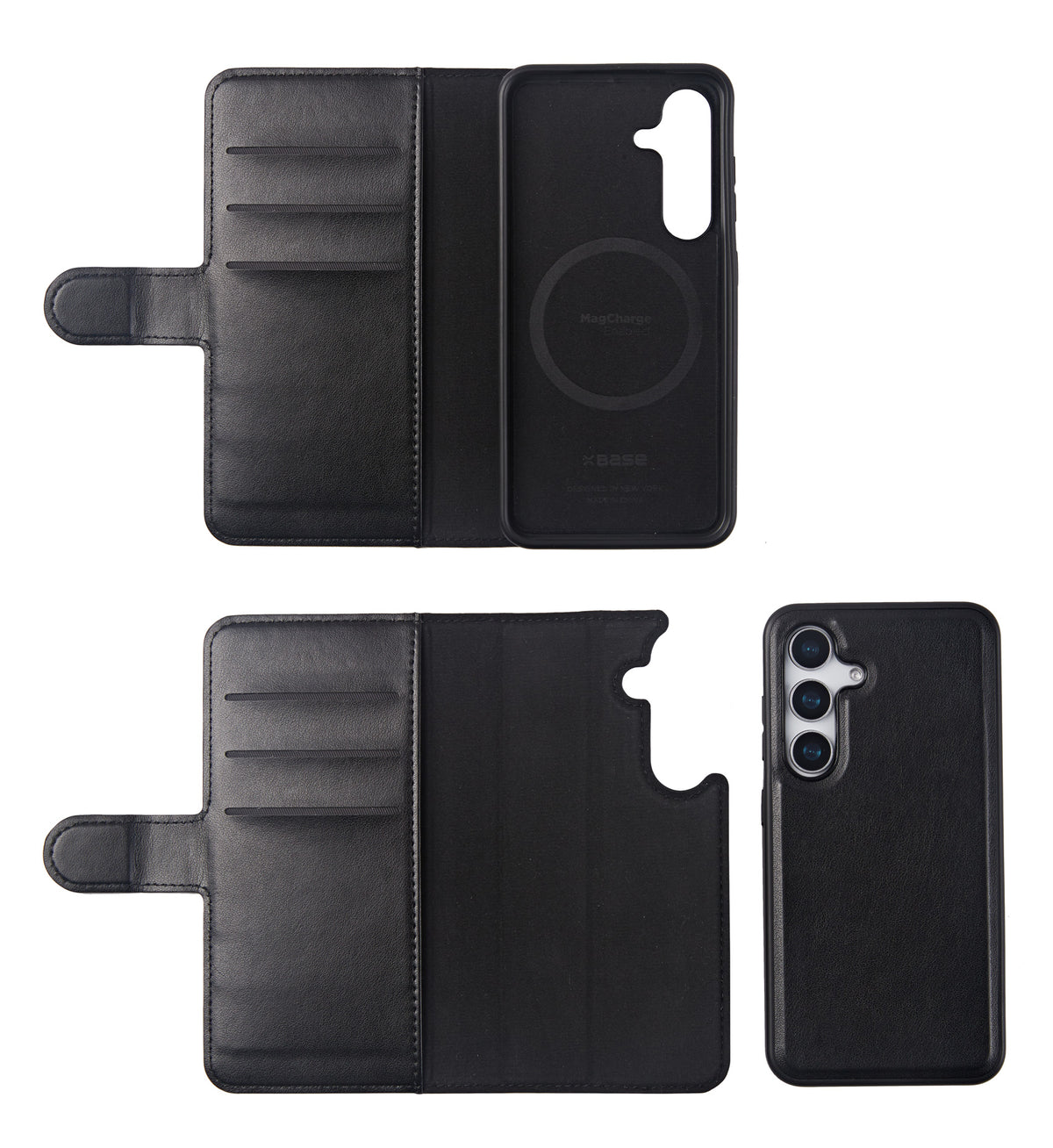 xBase Samsung S25 Exec Folio Wallet Case - Black - image 3