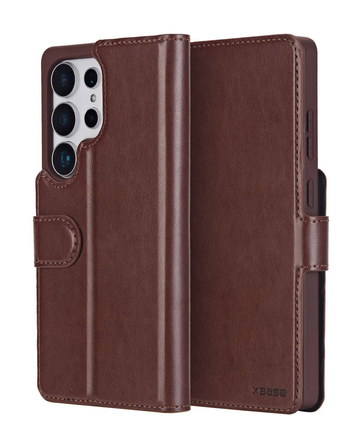 xBase Samsung S25 Ultra Exec Folio Wallet Case - Rustic Brown