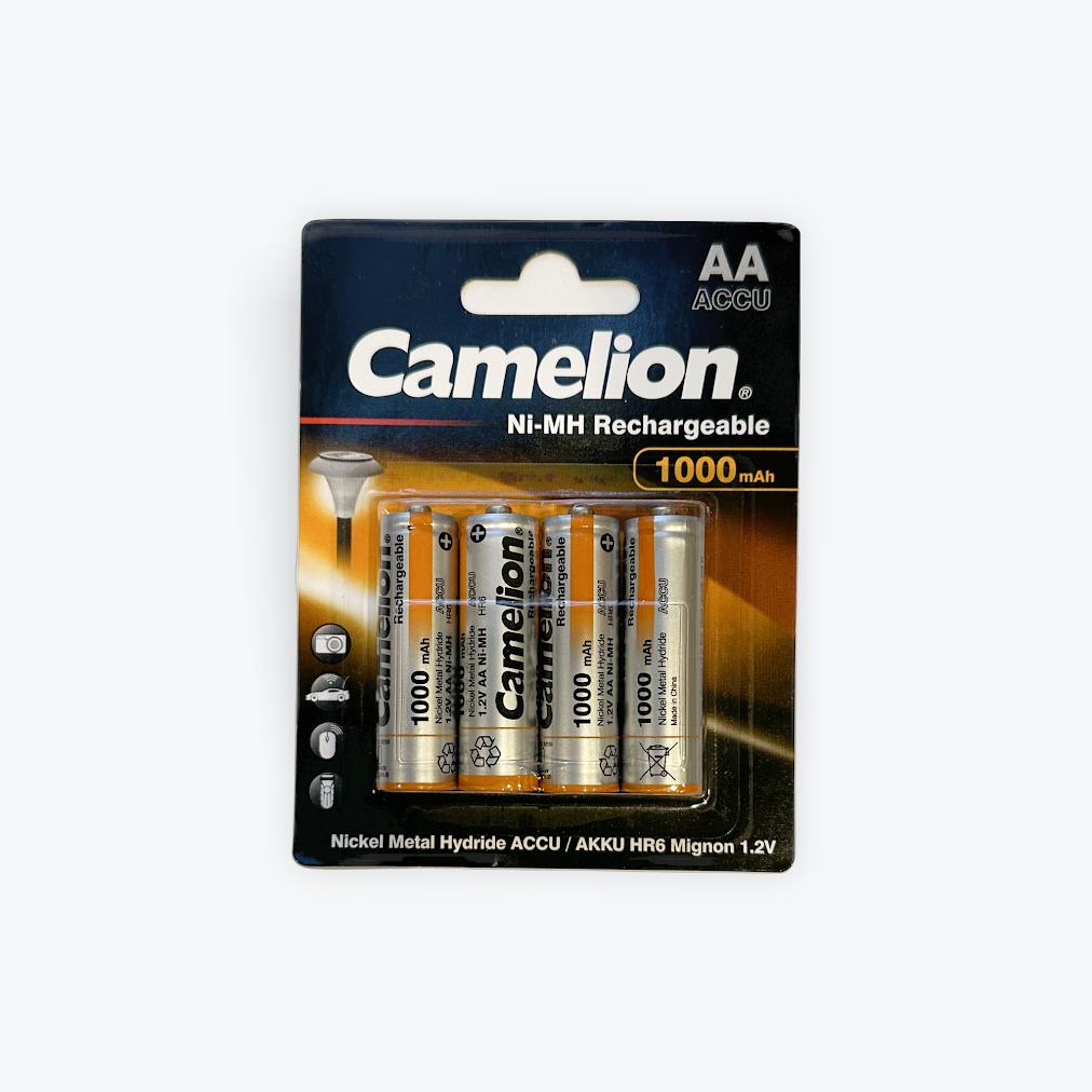 CAMELION AA NI-MH 1000MAH RECHARGEABLE 4PK