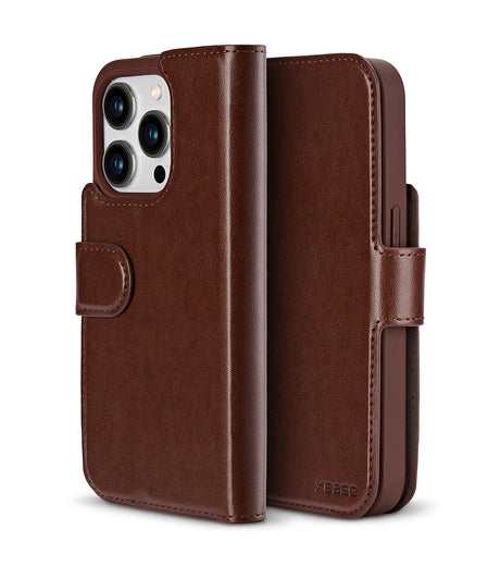 xBase iPhone 16 Pro Folio Exec Wallet Case MagSafe Compatible - Rustic Brown - image 1